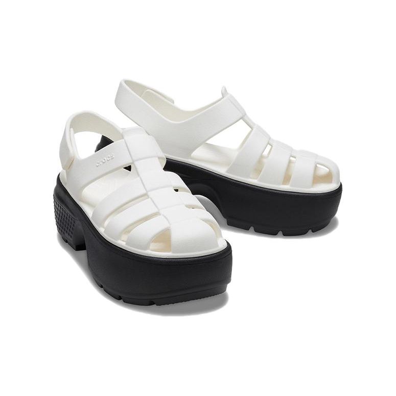 Crocs Stomp Fisherman Sandal Chalk Men Tenisky bílé 209938-0WV