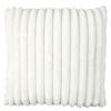 Les Trésors De Lily [A3532] - Ivory 'Scarlett' Ribbed Flannel Cushion - 40x40 Cm