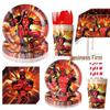 Deadpool & Wolverine Birthday Party Disposable Tableware Set - Tablecloth, Plates & Cups
