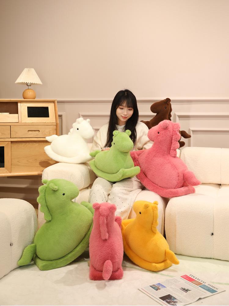 Plush Rocking Horse Doll – Cute Children's Comfort Toy & Birthday Gift