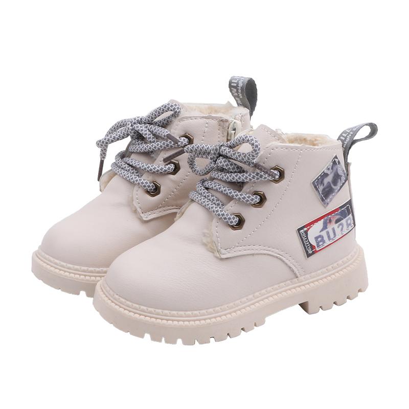 Kids Antislippery Midcut Short Boots Baby Lightweight Casual Shoes Child Footwear Girls Wearresistant Martin Boots Size