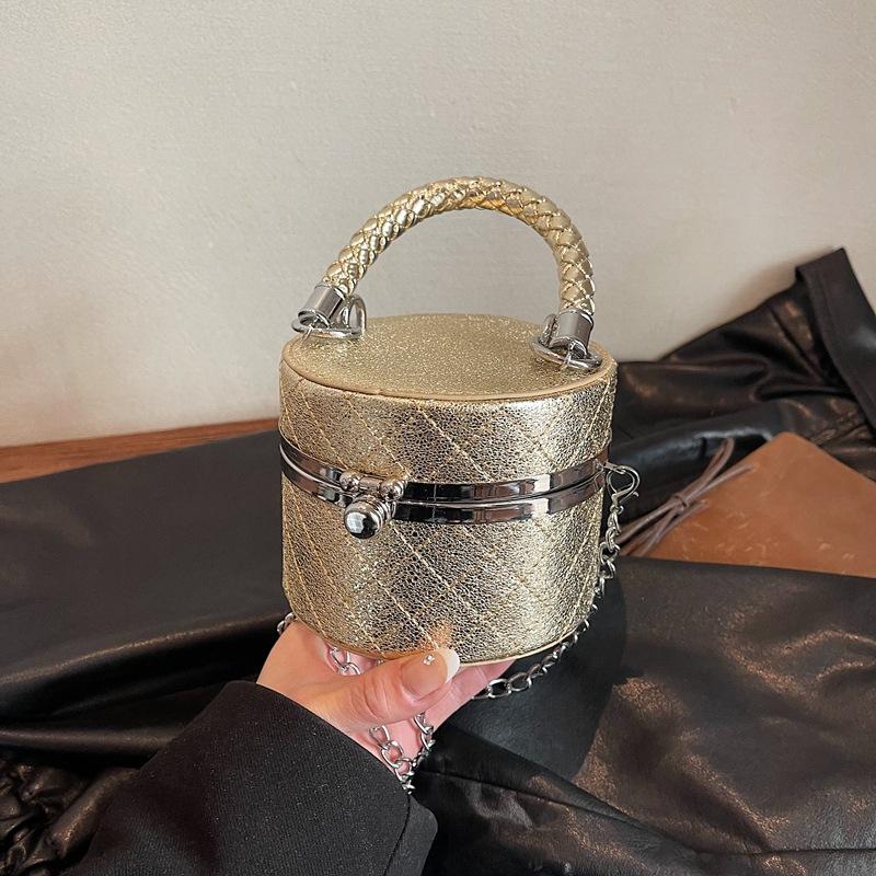 Mini portable lipstick bag women's summer new fashion diamond lock exquisite messenger bag
