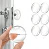 Door Knob Wall Shield Clear Soft Rubber Door Stopper Door Handle Bumper Wall Protector Mute Stickers Muffler Pad Protective Plug
