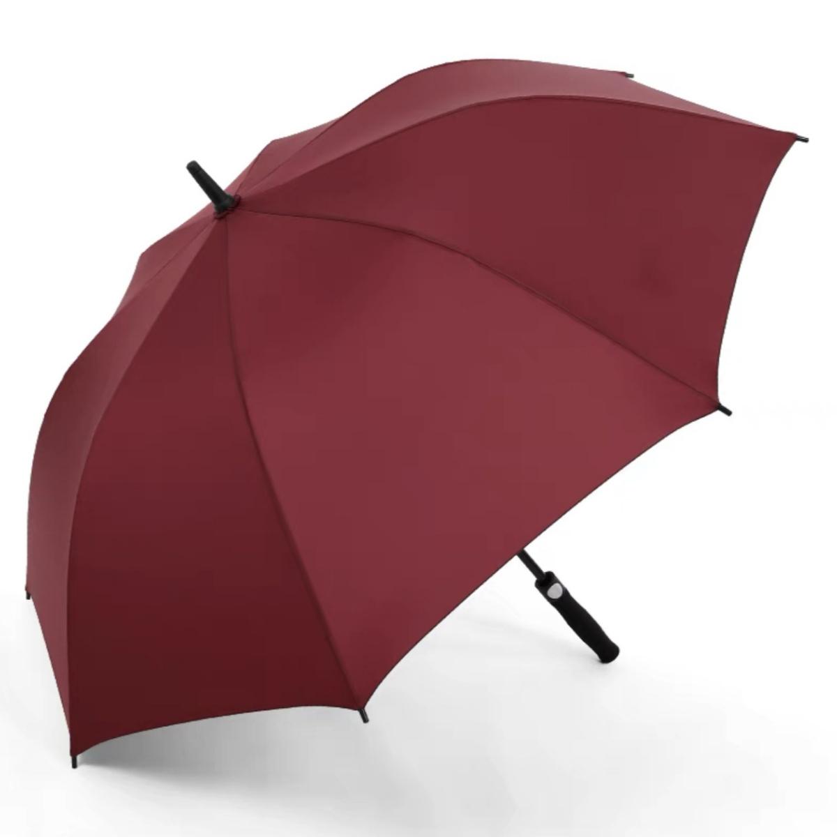 

Длинная ручка прямой зонт для гольфа усиленный восемь костей шторм рекламный зонт мужской деловой зонт подарочный зонт вино красного