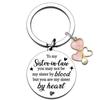 Porte-clés en acier inoxydable Pendentif double cœur Cadeau pour clé de voiture Fabricant Porte-clés en acier inoxydable pour pendentif de sac à dos