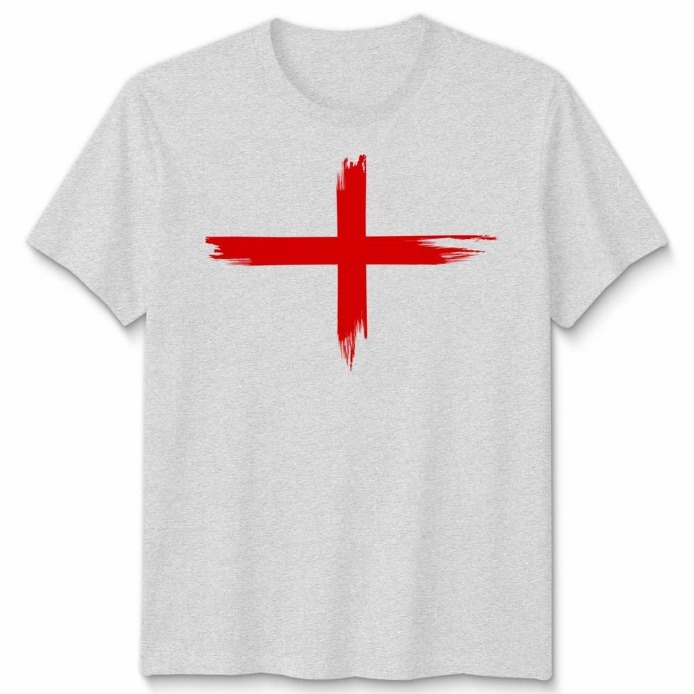 England St George Faded Flag Unisex Tshirt Top