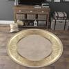 European Style Luxury Round Carpet Home Decoration Living Room Non-slip Large Rugs Bedroom Cloakroom Short Velvet Floor Mats