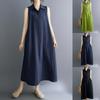 Long Dress for Polo Cooling Loose Slimming Everyday Summer [MSFQSNB] Women, Sleeveless, Neck, Fabric, Fit, Effect, Figure-Flattering, Comfortable,