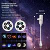 Usb Powered Galaxy Projector Multi Planet Patterns Flexible Neck For Bedroom Romantic Night Use