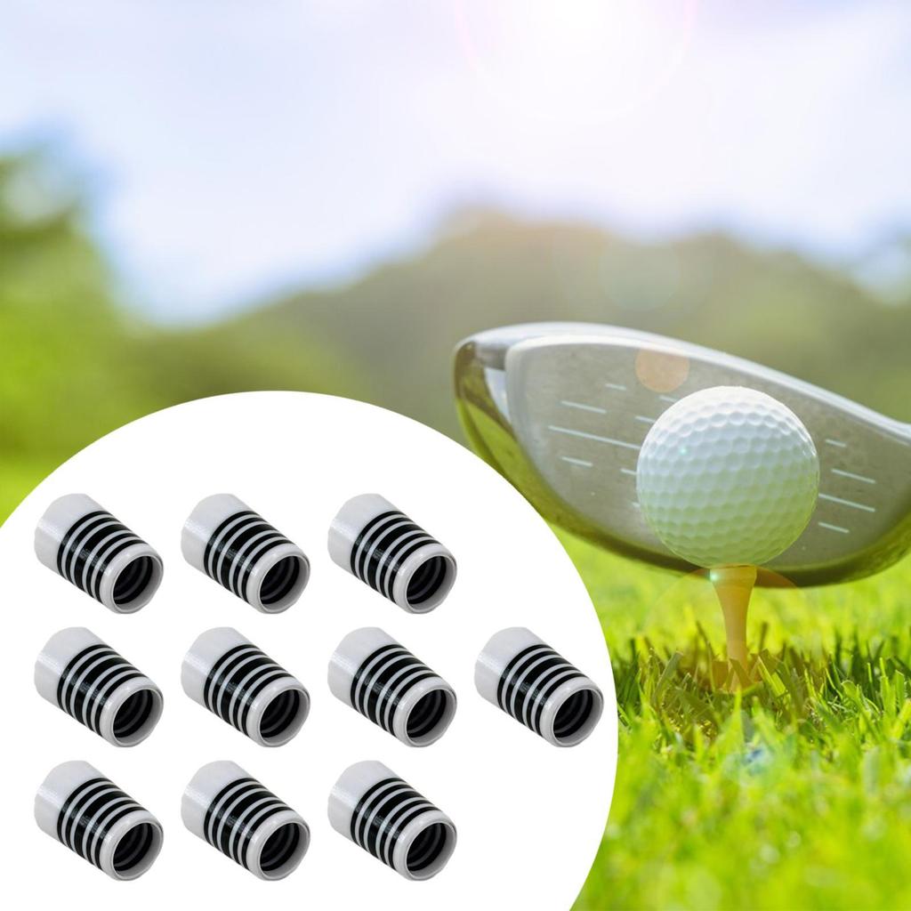 10 Pieces Golf Iron Ferrules Golf Club Repair Portable Golf Accessories Covers for Golf Course Men Women Beginner Adults Golfer