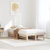 VidaXL Bed Frames 100x200 Cm Solid Pine Wood, Bed, Solid Wood Bed Frame, Bedroom Furniture, Frame of 850836