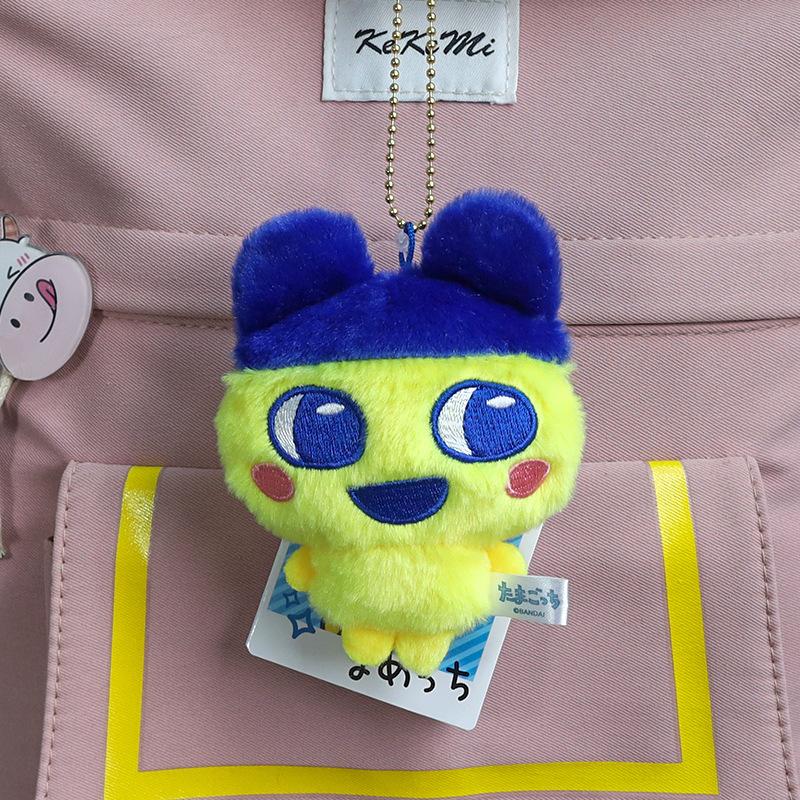 Tamagotchi Plush Keychain Cute Mametchi Memetchi Kuchipatchi Stuffed Pendant Cartoon Anime Bag Decoration Soft Doll Keyring