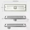 Stainless Steel Drain Filter with Strainer Cover for Showers, Anti-odor, Adjustable 20-50cm, Perfect for Bathroom Sinks