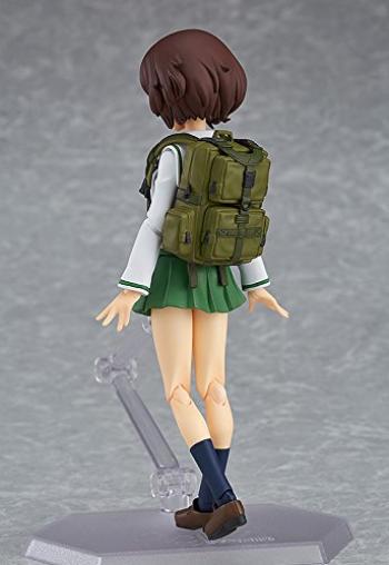 Figma Girls Panzer Movie Yukari Akiyama Uniform Painted Movable Figure & Ver. Non-scale ABS&PVC