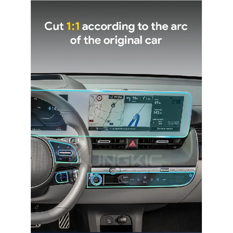 Φιλμ Προστατευτικό Οθόνης TPU Για Hyundai IONIQ 5 2022 2023 2024 2025 2026 Αυτοκίνητο GPS Πλοήγηση Οθόνη Αφής Εσωτερικά Αξεσουάρ