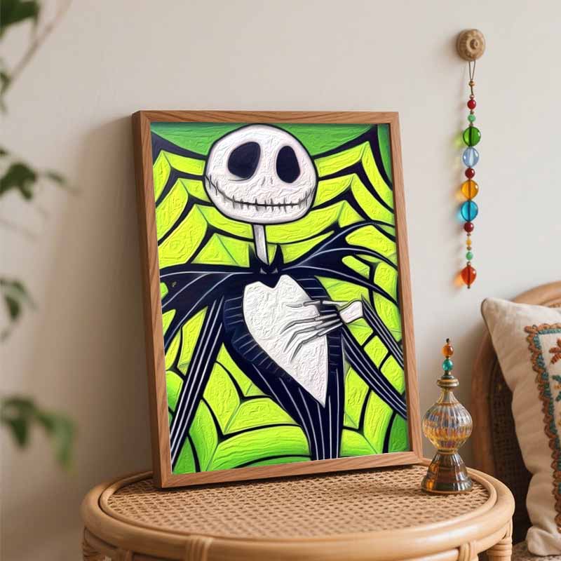 Disney Jack Skellington oil painting digital painting art kit handmade diy painting home decoration gift