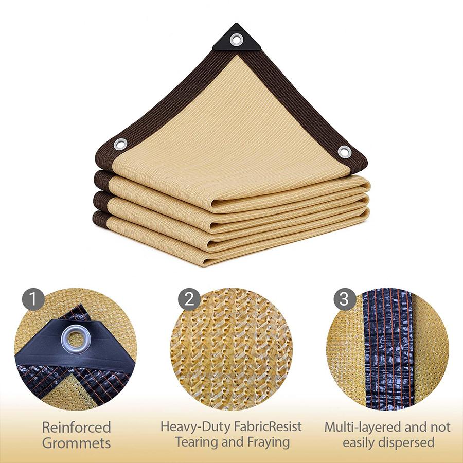 Außen-Schattennetz Balkonabdeckung Sichtschutz Gartenzubehör Zaun Poolnetz Camping-Markisen Zubehör Auto-Sonnenschutz Beschattungszelt