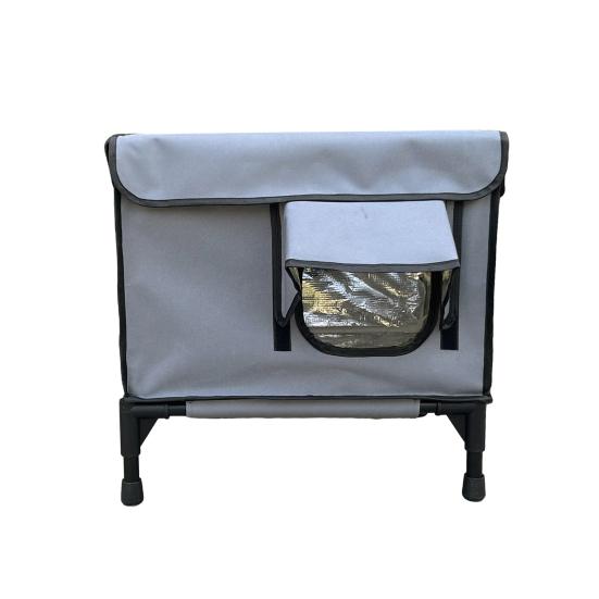 Heated Cat House Outdoor Large Weatherproof Kitty Shelter Winter Insulated Cat Bed