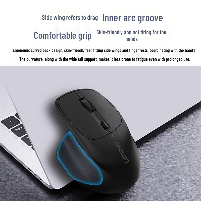 Lenovo M500Pro Wireless Bluetooth Dual-Mode Rechargeable Ergonomic Mouse