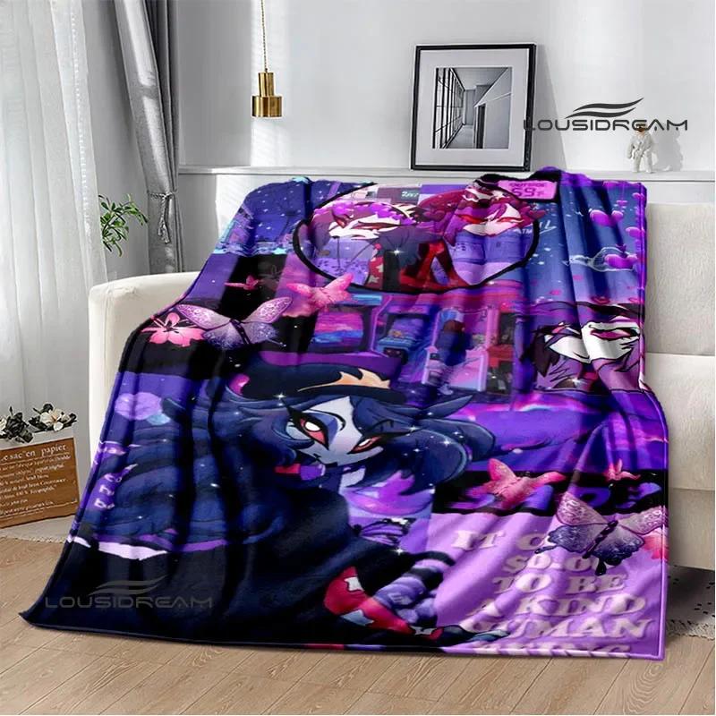 H-Helluva-Boss Cartoon printed blanket Warm Flannel blankets Picnic blanket throw blankets Home bed linings Birthday Gift