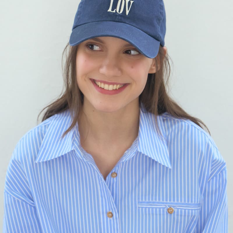 

LOVLOV LOV SIGNATURE BALL CAP CHARCOAL_FREE
