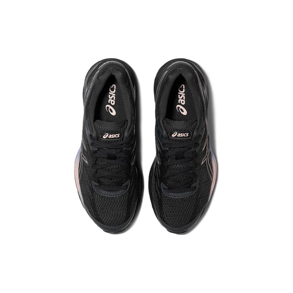 Asics Gel-Flux 4 Bequemes Mesh Synthetisches Leder Langlebig Atmungsaktiv Low-Top Freizeit Laufschuhe Damen Sneaker Schwarz 1012A523-004