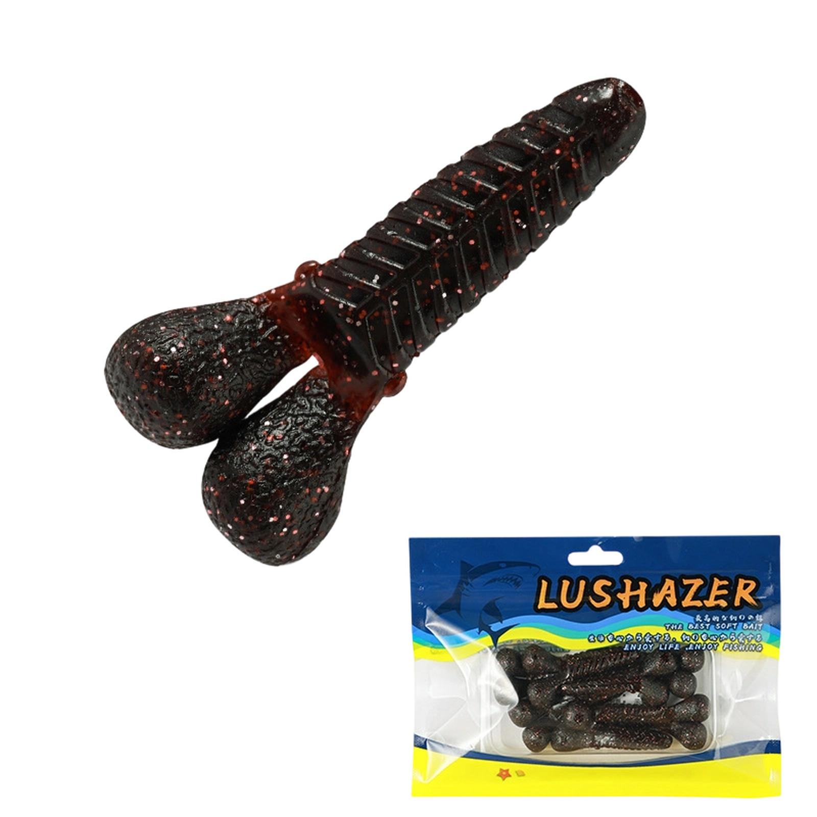 

5colors Sinking Soft Plastic Stick - Heavy Weighted Artificial for Bass & Trout, Casting-Specific Fishing 2.17in 0.21oz one size винний