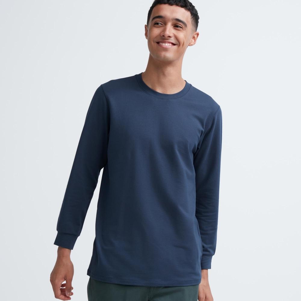 Uniqlo Japan HeaTTech CoTTon Crewneck T  exTra Warm  9 Mini Sleeve 