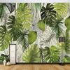 Modern Simple 3d Wallpaper Banana Leaf Mural Living Room Restaurant Cafe Background Wall Murals Home Decor