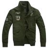 Herrenjacke, lässige, schmale Baseballjacke aus gewaschener Baumwolle