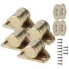 4 Stück Vintage Zinklegierung Magnetische Türfeststeller Beschläge Schrank Schrank Zubehör Gold