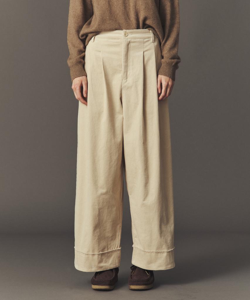 AHWE Corduroy Tucked Pants_Cream