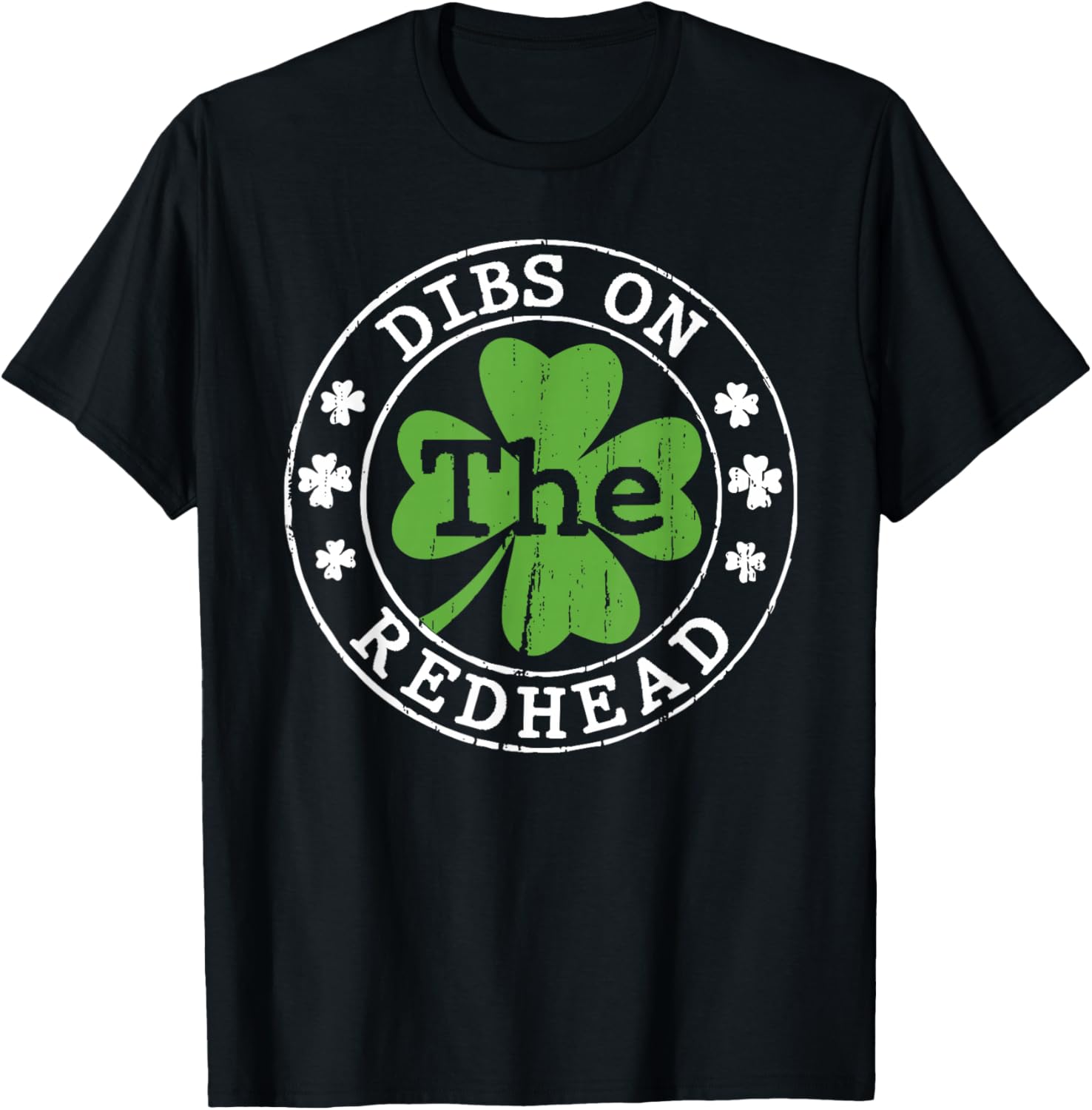 Funny Irish St Patricks Day Shamrock Dibs On The Redhead T-Shirt S разноцветный