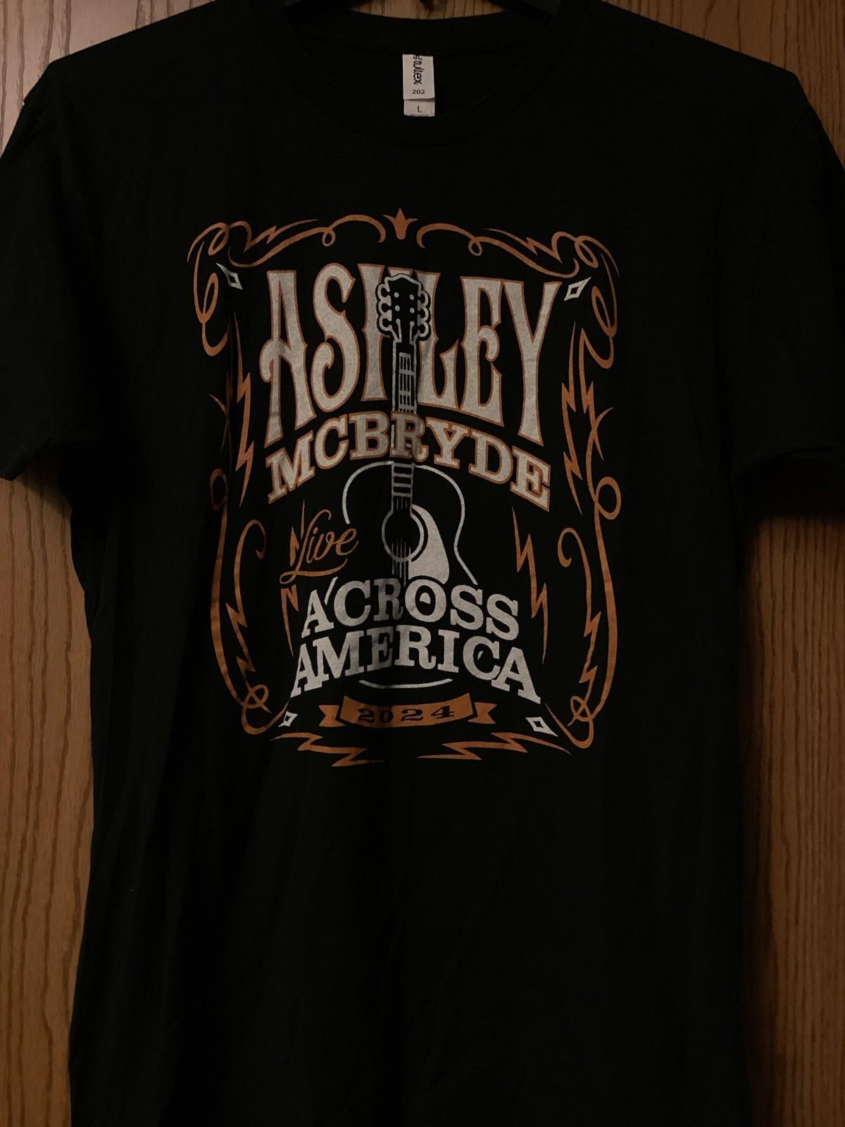 Ashley McBryde - “Across America - 2024” - Black Tour Shirt - 2 Sided - L M