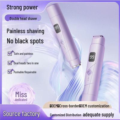 Damen Doppelkopf Elektrischer Epilierer & Rasierer für Intimbereich