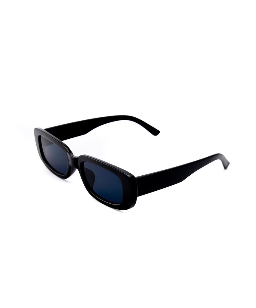 Lukadiseu Ls14 Veneto Retro Rectangle Sunglasses Vantablack