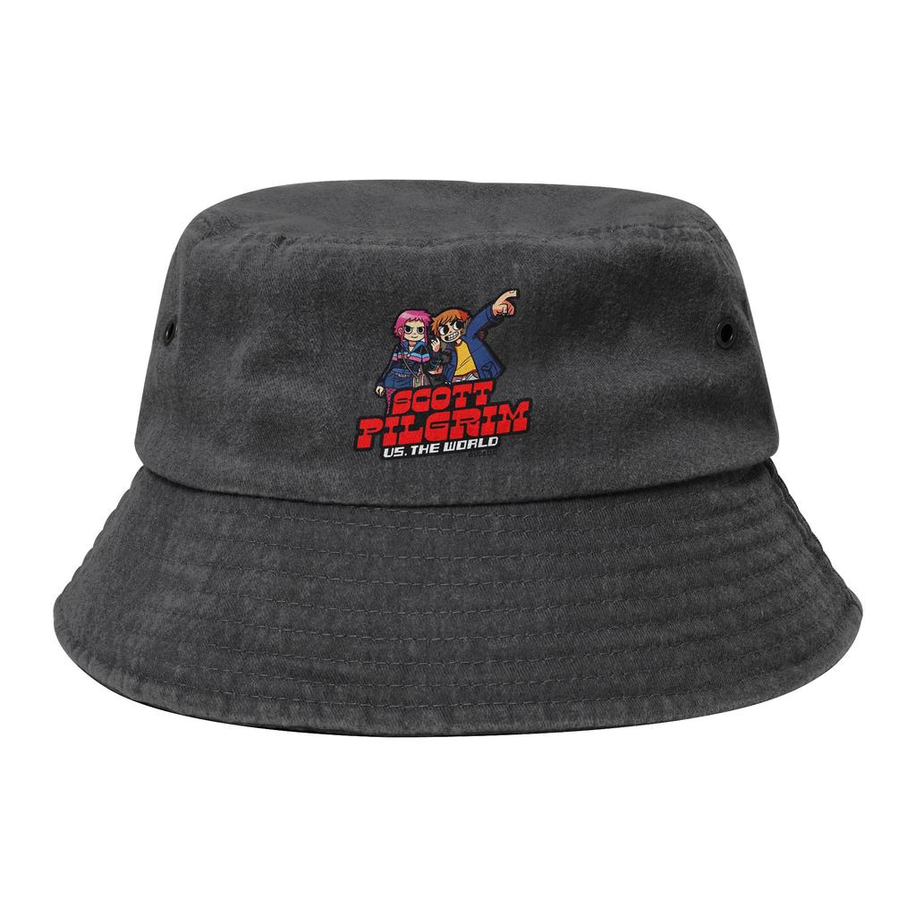 Scott Pilgrim Bucket Hat for Teen Summer Travel Floppy Hat Street Foldable for Outdoor Fishing FisherUnisex Caps Bob Hat