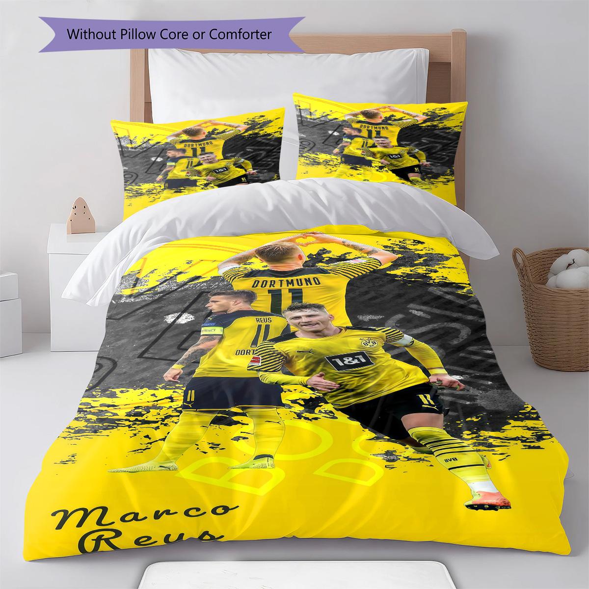 

BVB RugPattern Bedding Quilt Set Quilt Cover Pillowcase Home Decoration Birthday Gift (1 * duvet cover + 2 * pillowcase, without core) 135x200cm