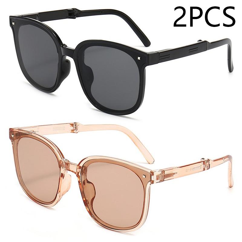 Folding sunglasses portable ultra light sun protection UV protection sunglasses for both men and women