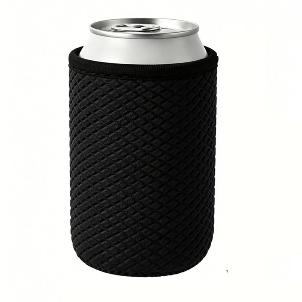12Oz Can Cooler Insulated Sleeve Neoprene Can Cover Portable Bottle Sleeve Camping Black
