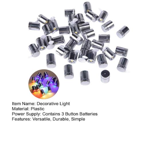 20Pcs Mini LED Decorative Lights Easy Twist on Operation No Wiring Lights Miniature Craft Lights for Doll Houses Paper Lanterns DIY Scenes Decorations