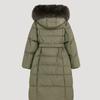  She S miSS  Fox Fur Duck Down Long Padded Jumper SSdjpo42010 Br