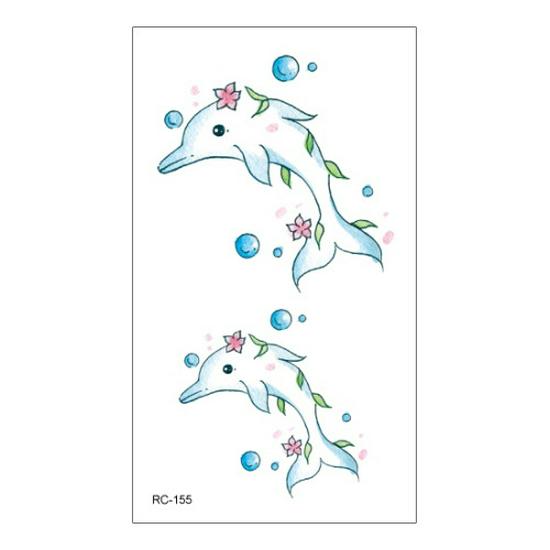 Waterproof Gradient Color Cartoon Temporary Tattoos for Men & Women