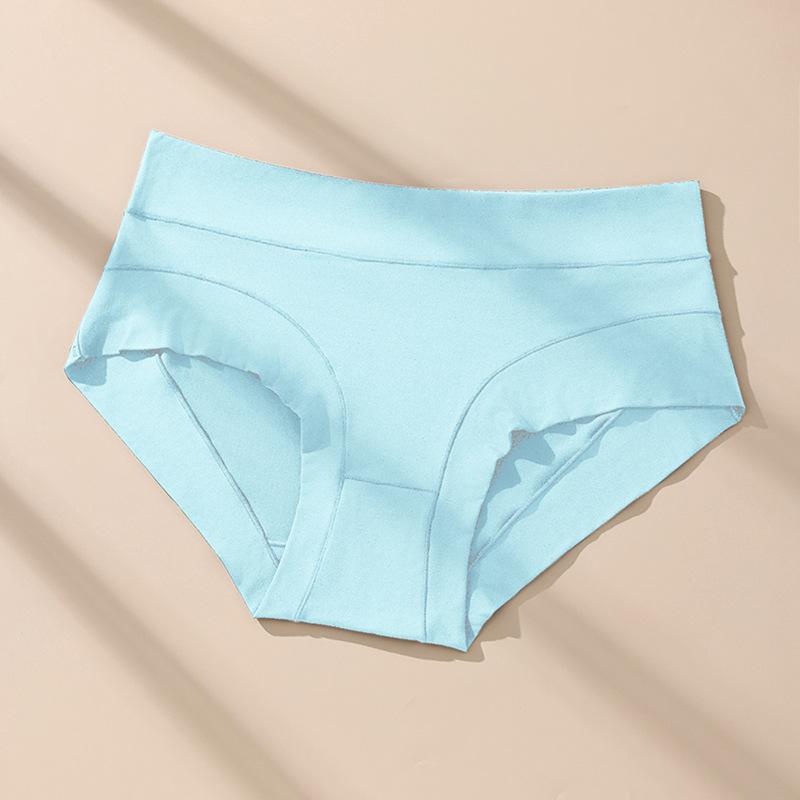 

Женские трусики из молочного шелка с высокой талией большого размера, трусики дофаминовых цветов, антибактериальная ластовица, женские трусики-слипы 4XL небесно-голубой