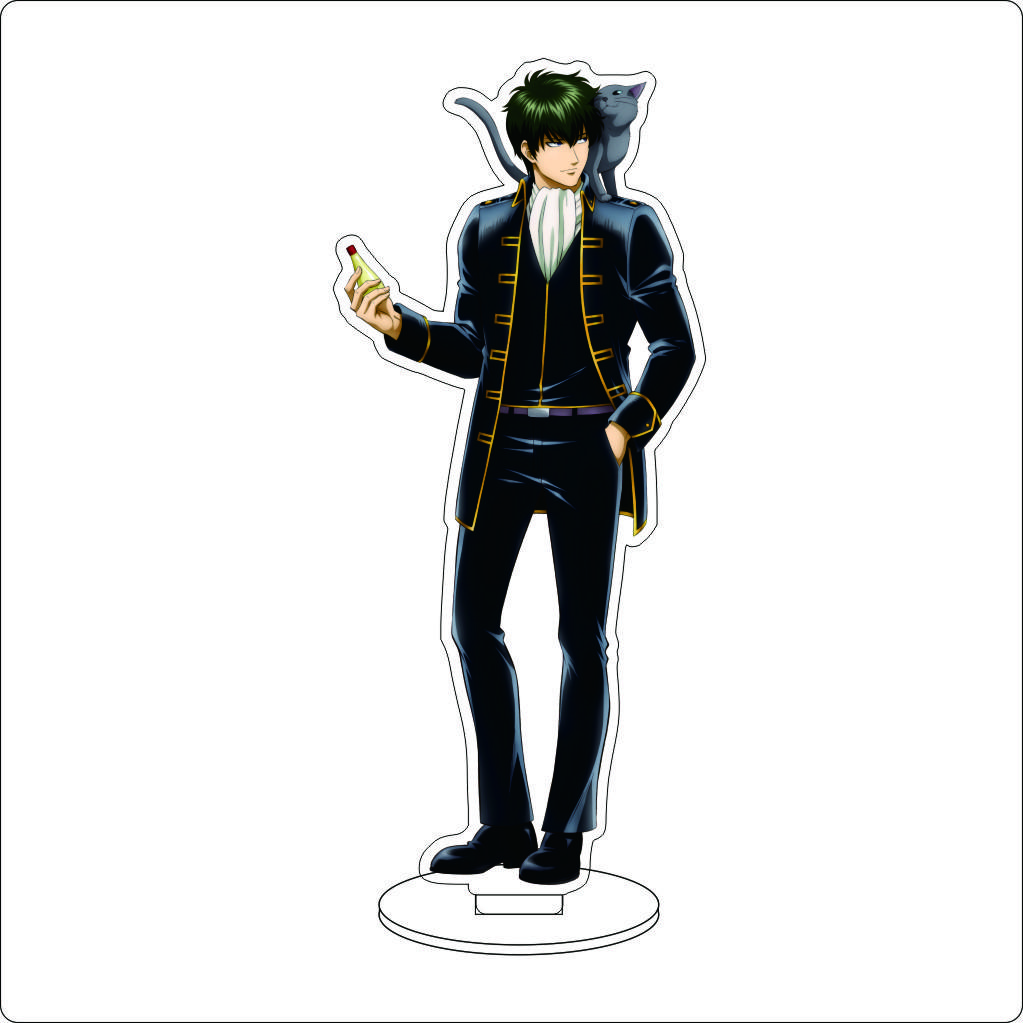 16CM Anime Gintama Cosplay Acrylic Stand Ornaments Kagura Kondou Isao Katsura Kotarou Sakata Gintoki Figure Stand Gifts