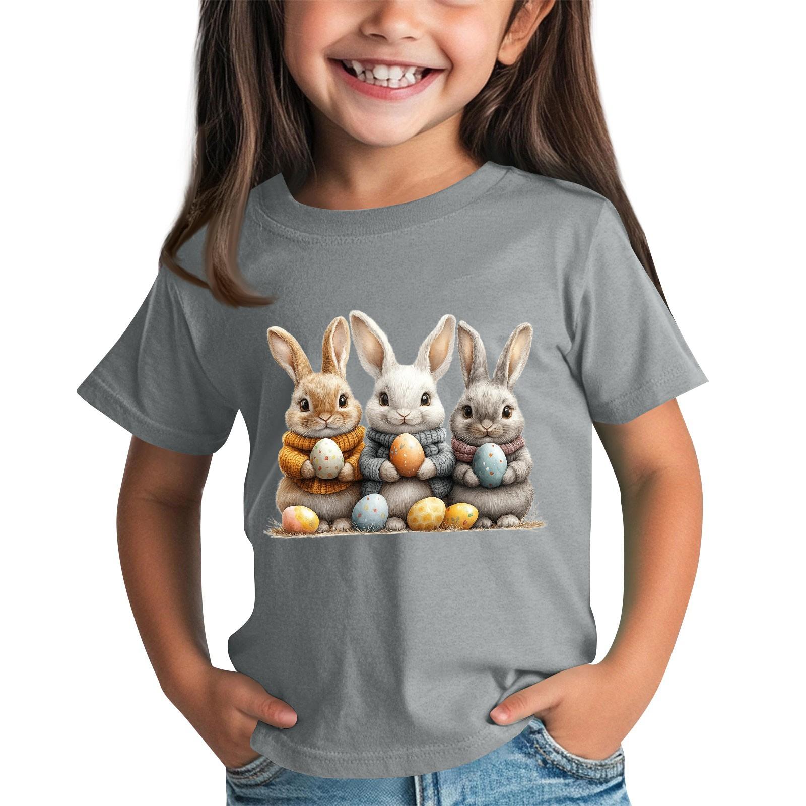 

Детская футболка с коротким рукавом и принтом животных, повседневный топ 150