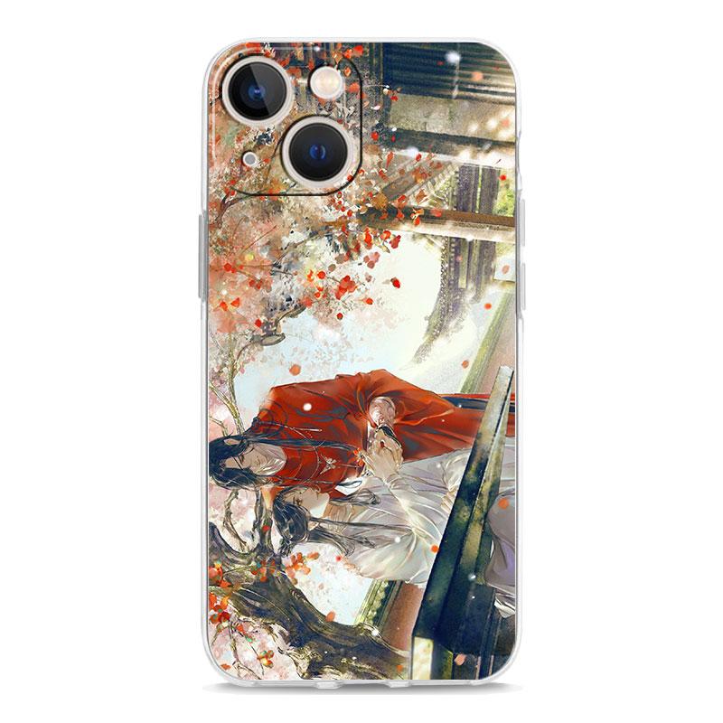 TGCF Heaven Official's Blessing Luxuriöse transparente Telefonhülle für iPhone 14 13 12 11 Pro Max XS X XR SE 7 8 Plus TPU Clear Cover