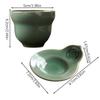 Ceramic Tea Set Vintage Handle-less Ceramic Teaware For Brew Loose Oolong/Puerh Tea