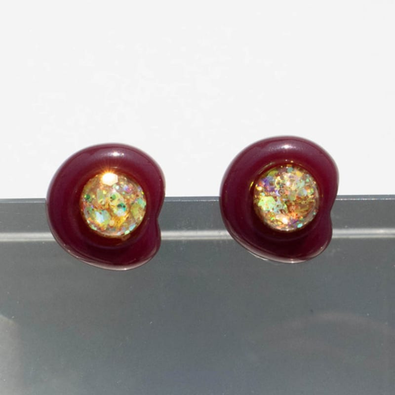 Luvinball Pebble Snowball Earrings