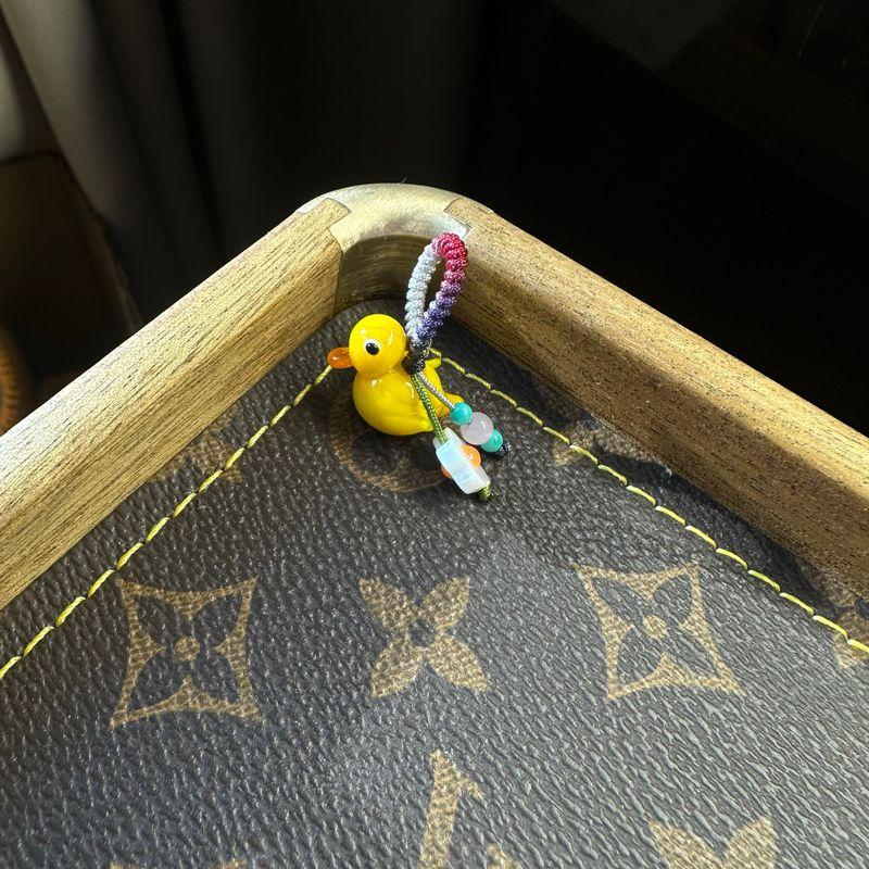 

Маленькие скользящие DIY аксессуары кисточка подвеска браслет ожерелье поделки браслет-розарий аксессуар Glass yellow duck